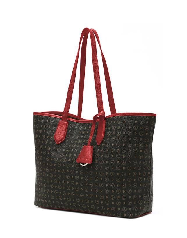 Pollini Borsa Shopping Heritage Logo Classic Nero/lacca Negozi Online