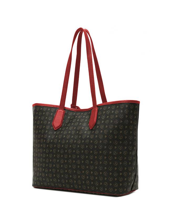 Pollini Borsa Shopping Heritage Logo Classic Nero/lacca Negozi Online
