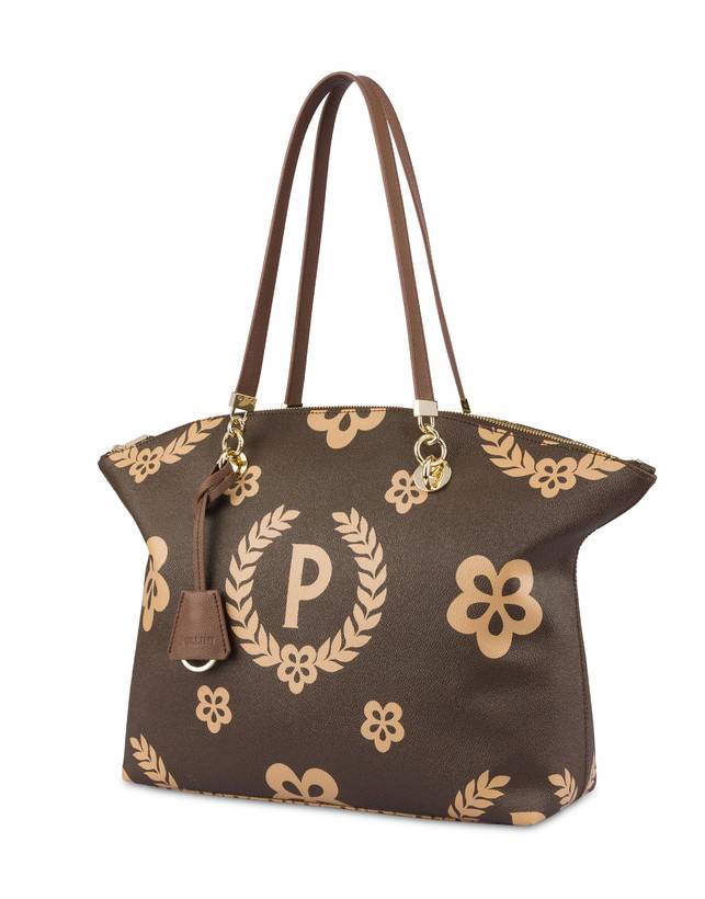 Pollini Tote Bag Day-si! Heritage Crema/marrone/marrone Affare Del Giorno