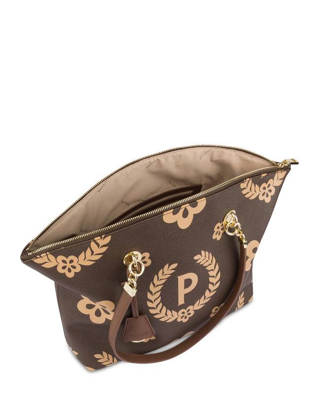 Pollini Tote Bag Day-si! Heritage Crema/marrone/marrone Affare Del Giorno