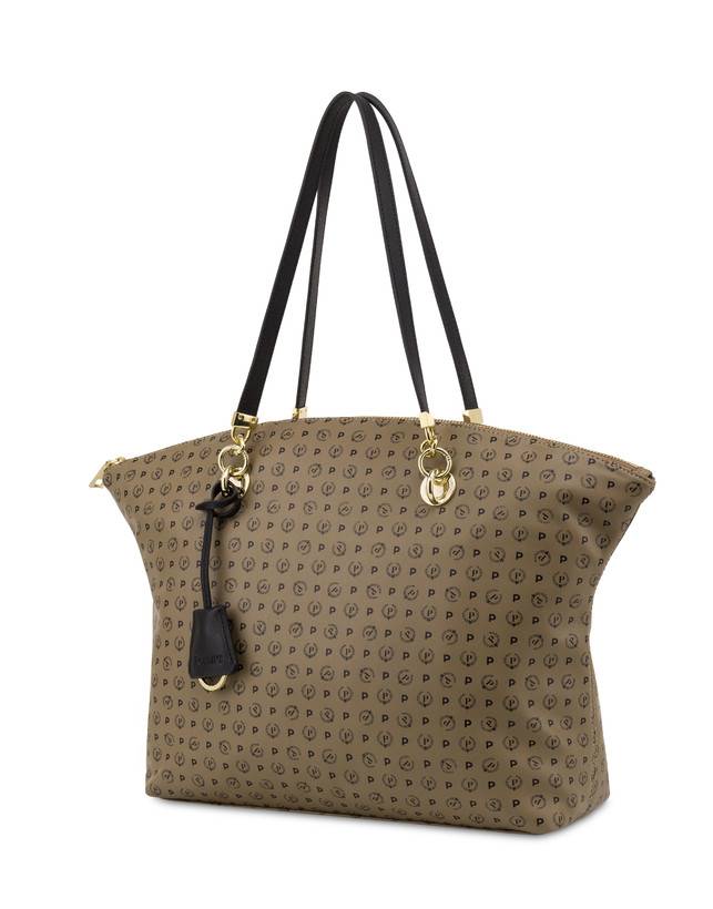 Pollini Tote Bag Heritage Soft Touch Taupe/nero Presa