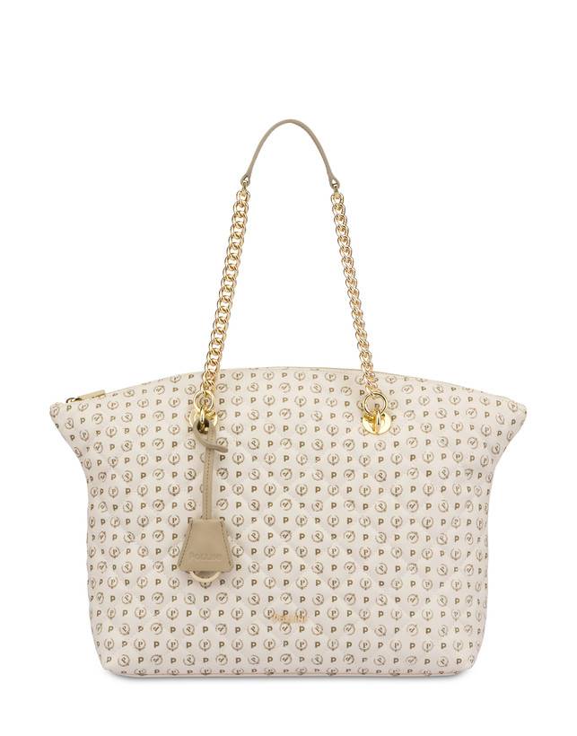 Pollini Tote Bag Heritage Matelassé Avorio/avorio Sconto
