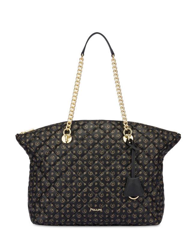 Pollini Tote Bag Heritage Matelassé Nero/nero Offerta