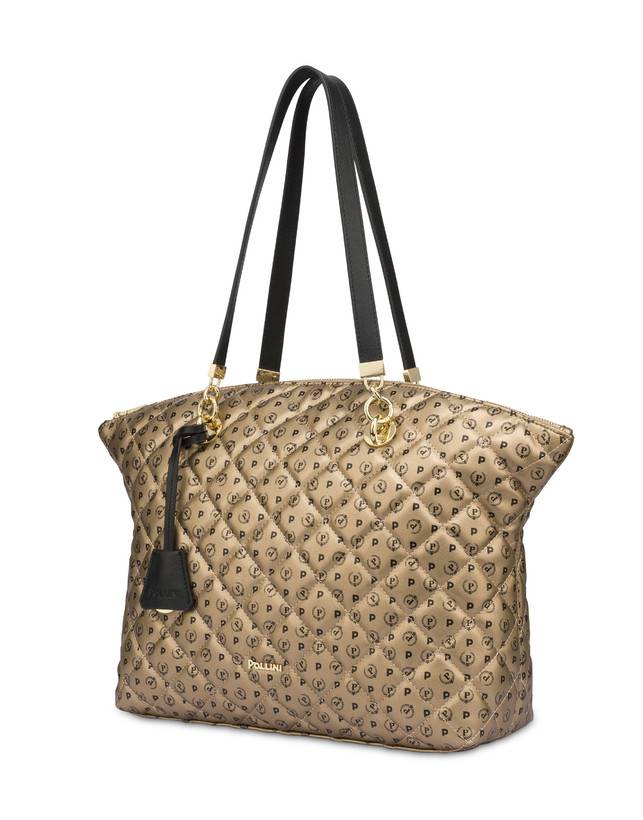Pollini Tote Bag Heritage Matelassé Oro/nero Economico