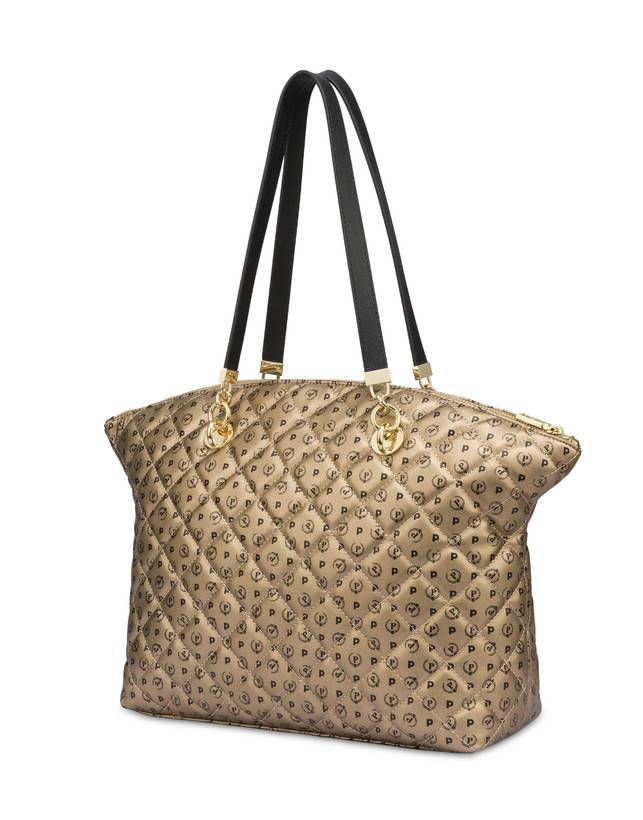 Pollini Tote Bag Heritage Matelassé Oro/nero Economico