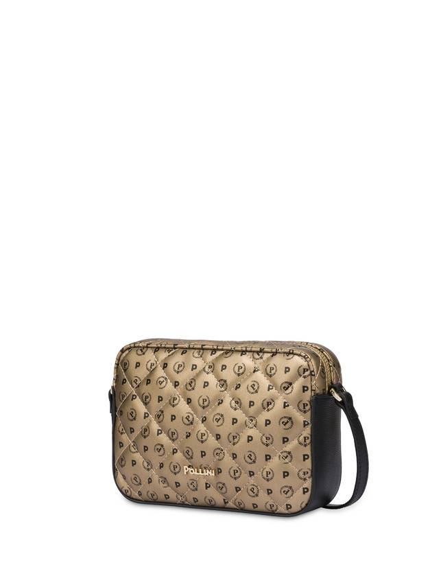 Pollini Borsa A Tracolla Heritage Matelassé Oro/nero In Vendita