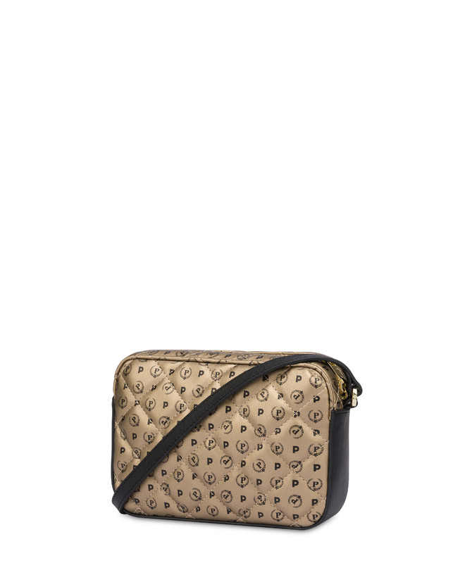 Pollini Borsa A Tracolla Heritage Matelassé Oro/nero In Vendita
