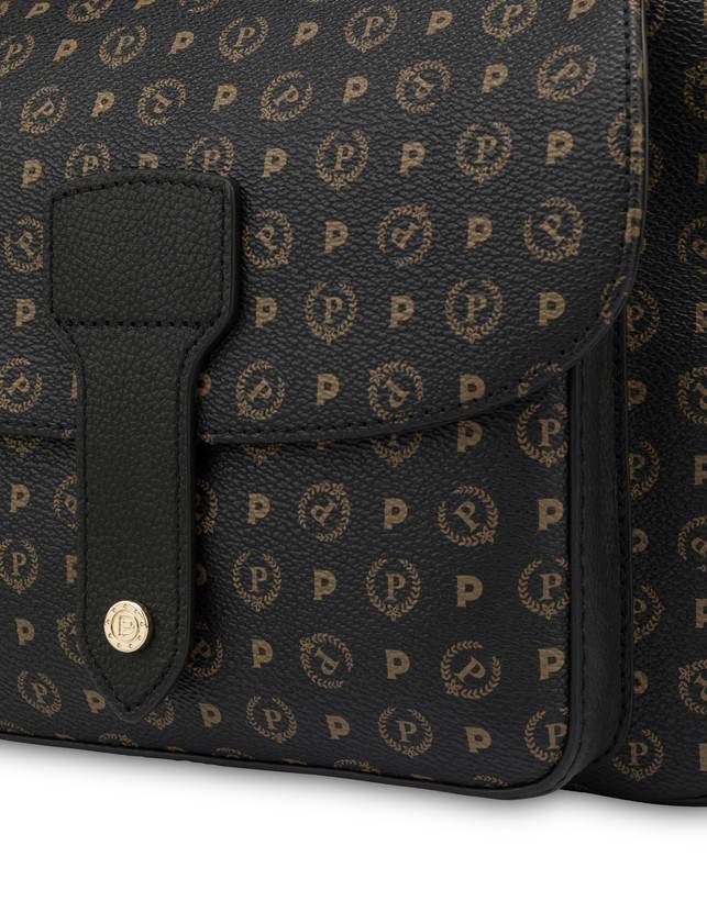 Pollini Borsa A Spalla Heritage Logo Classic Nero/nero Saldi