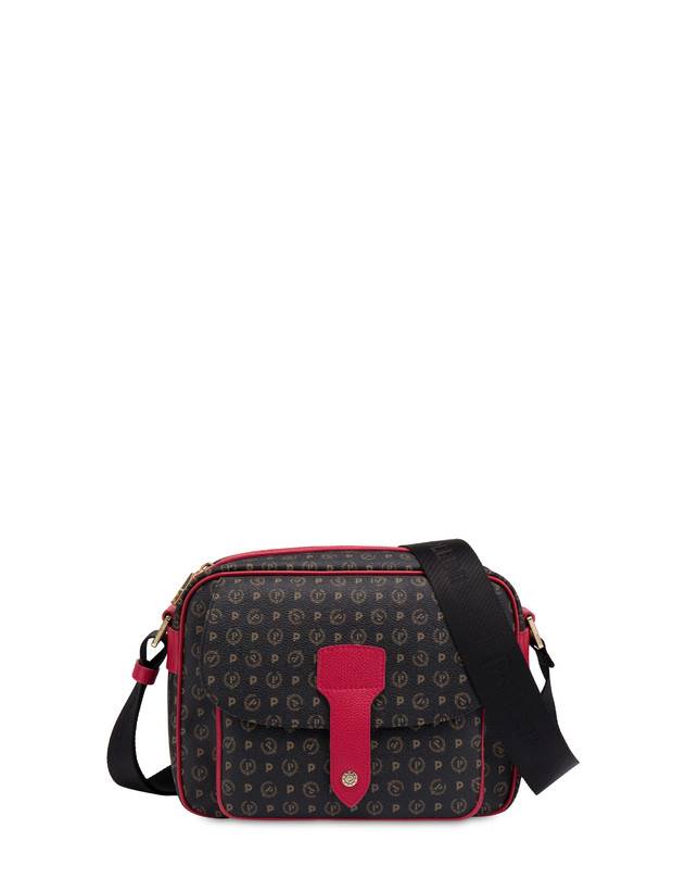 Pollini Borsa A Spalla Heritage Logo Classic Nero/lacca