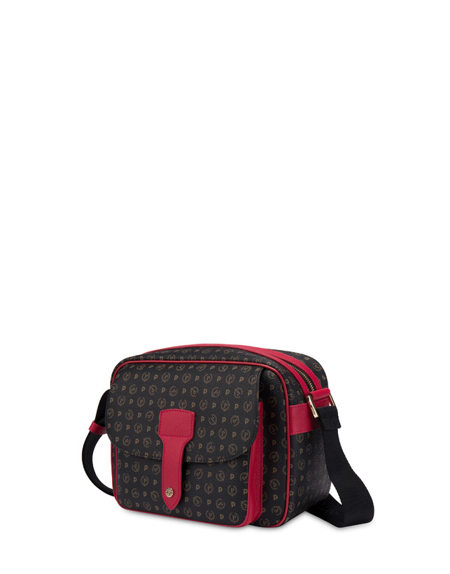 Pollini Borsa A Spalla Heritage Logo Classic Nero/lacca Offerte