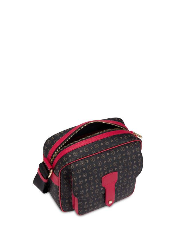 Pollini Borsa A Spalla Heritage Logo Classic Nero/lacca Offerte