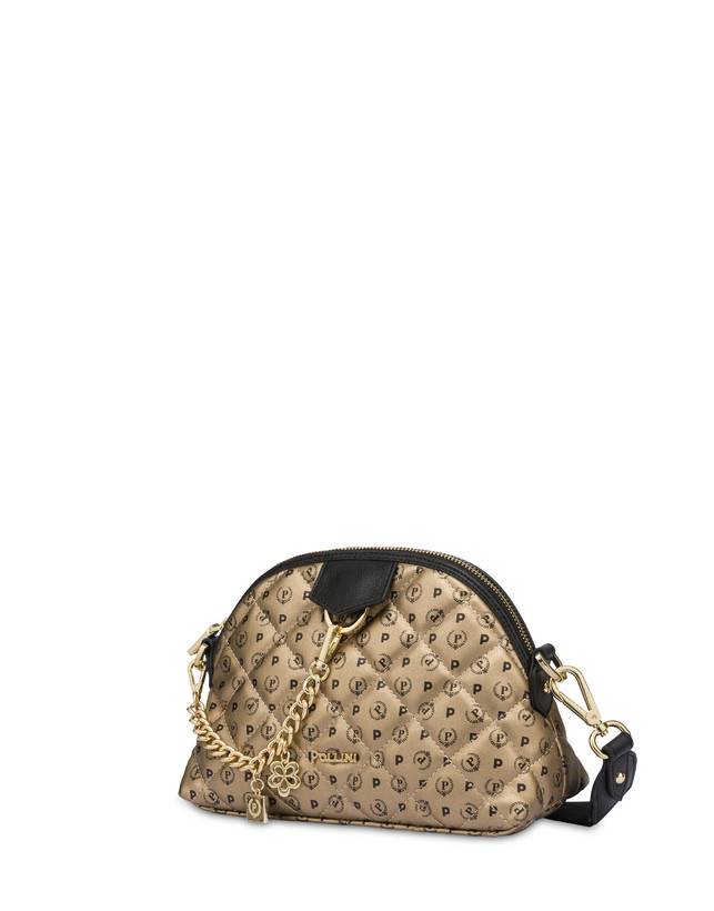 Pollini Borsa A Tracolla Heritage Matelassé Oro/nero Vendita Economica