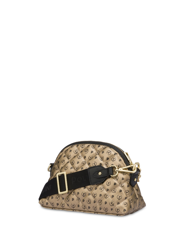 Pollini Borsa A Tracolla Heritage Matelassé Oro/nero Vendita Economica