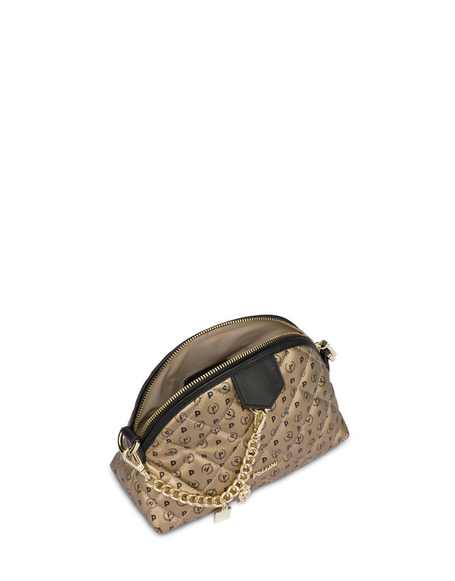 Pollini Borsa A Tracolla Heritage Matelassé Oro/nero Vendita Economica