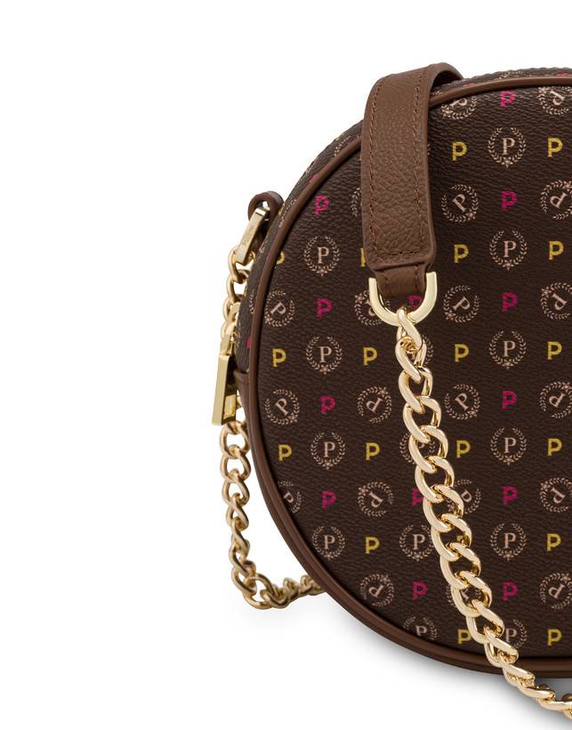 Pollini Round Bag Heritage Logo Classic Multicolor/marrone I Più Venduti