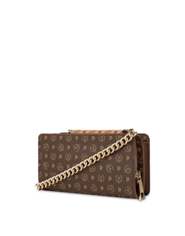 Pollini Clutch Porta Cellulare Bicolor Heritage Crema/marrone Sconto di tempo limitato