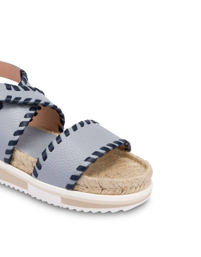 Pollini Sandali Fussbett In Vitello Decorato Flower Garden Sky/navy Offerta natalizia