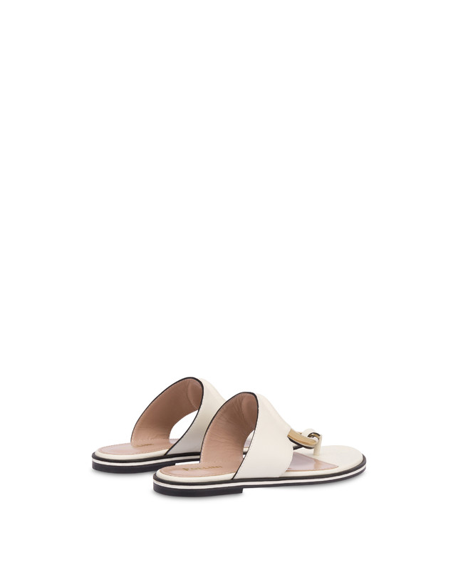 Pollini Sandali Flat Wonder Gesso Offerta migliore