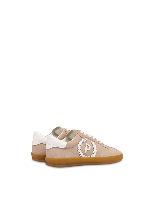 Pollini Sneakers In Crosta Venus Beige/bianco Offerte esclusive