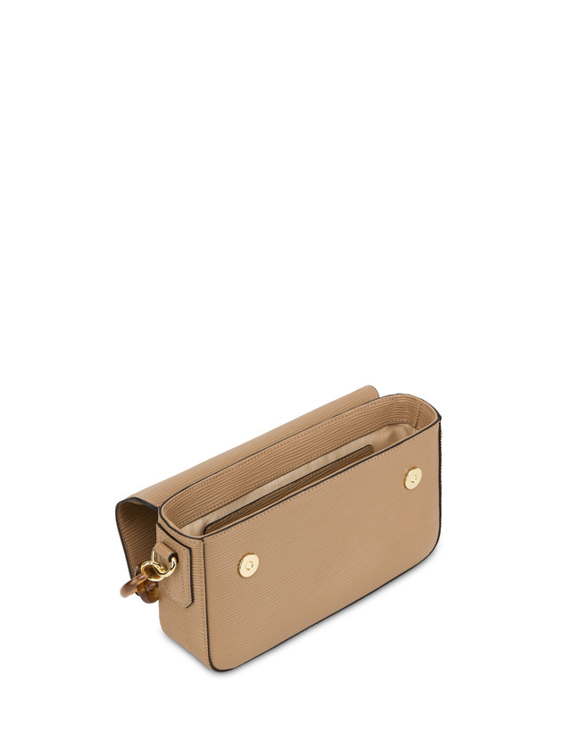 Pollini Candy Bag Con Maxi Catena Taupe Liquidazione