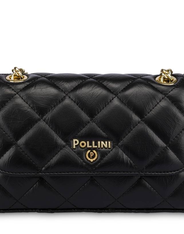 Pollini Borsa A Spalla Matelassé Waltzer Night Nero Sconti VIP