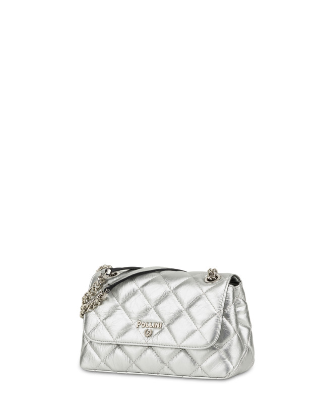 Pollini Borsa A Spalla Matelassé Waltzer Night Argento Super Saving Price
