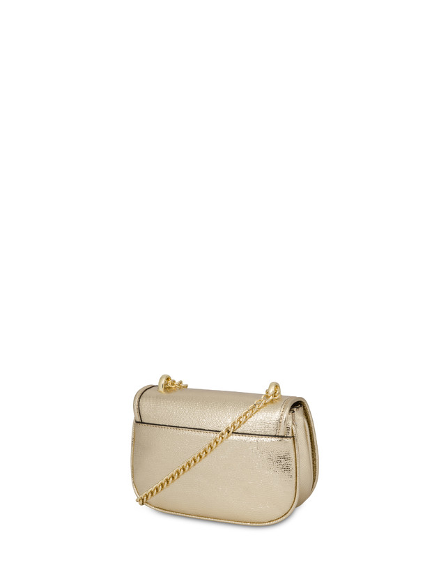 Pollini Mini Borsa Laminata Sara Oro Offerta settimanale