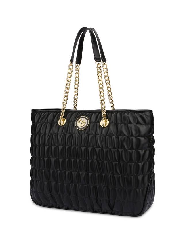 Pollini Borsa Doppio Manico Wrinky Nero/nero Rilascio limitato
