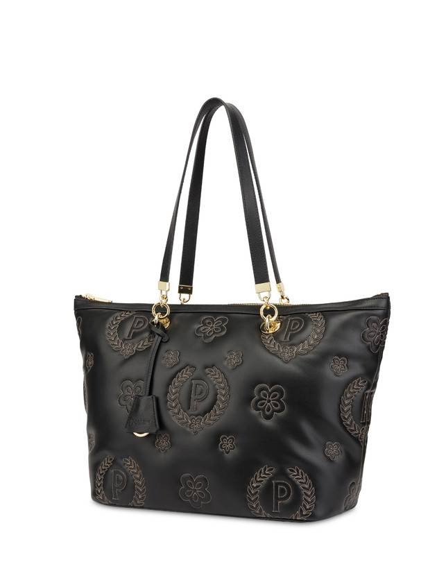Pollini Shopping Bag Con Manici Intercambiabili Puffy Heritage Nero/nero/nero Fino al 50% di sconto