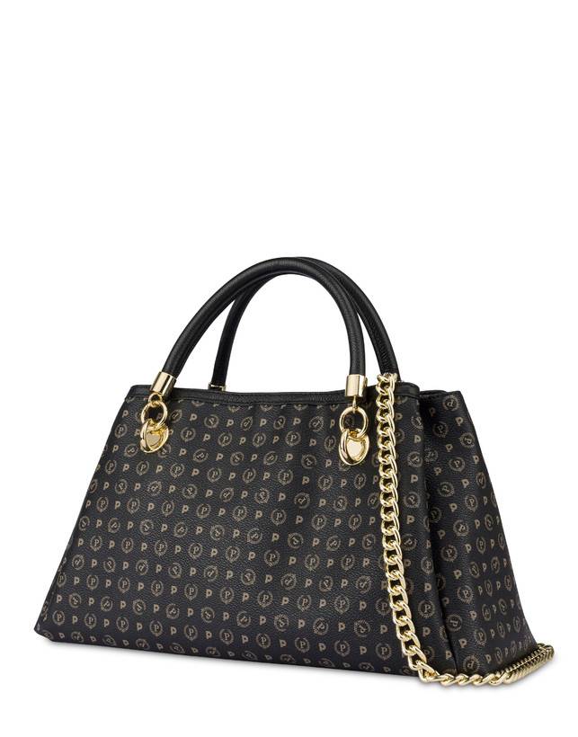 Pollini Borsa A Mano Heritage Logo Classic Nero/nero Solo un giorno rimasto