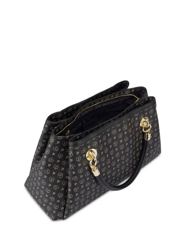 Pollini Borsa A Mano Heritage Logo Classic Nero/nero Solo un giorno rimasto