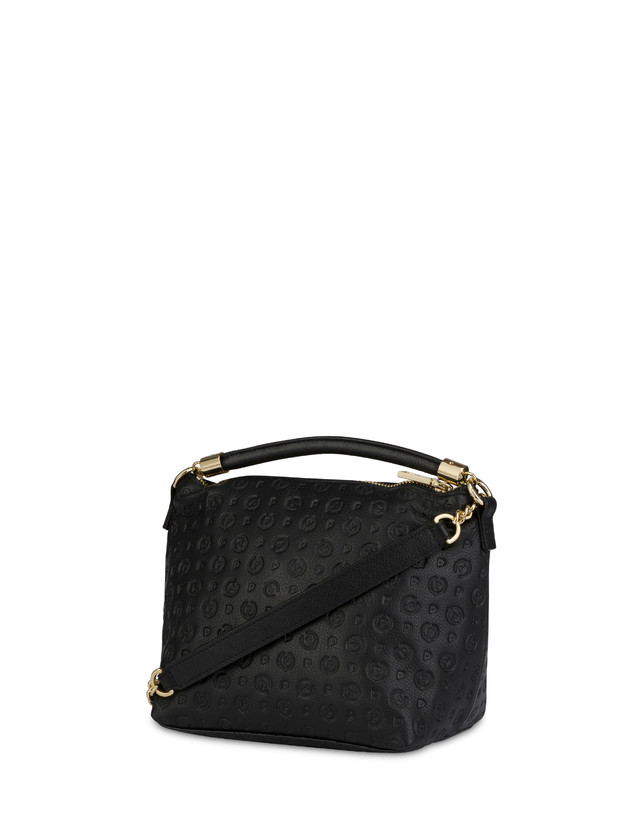 Pollini Borsa A Mano Heritage Logo Embossed Nero 50% di sconto per tempo limitato
