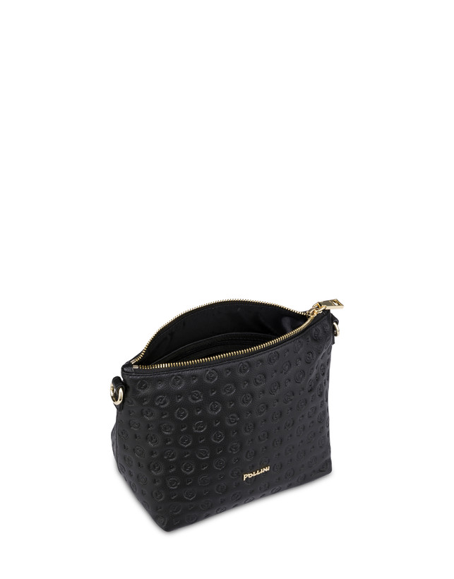 Pollini Borsa A Mano Heritage Logo Embossed Nero 50% di sconto per tempo limitato