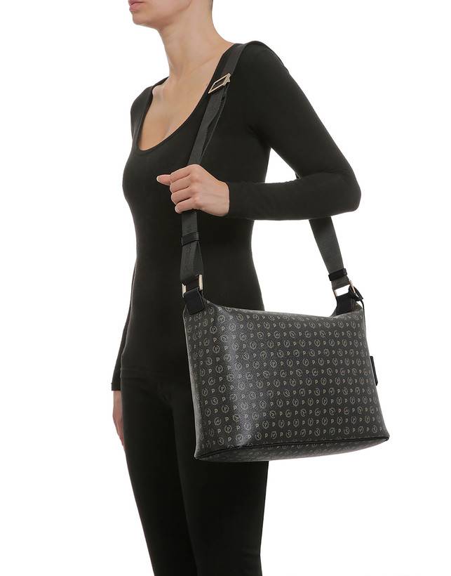 Pollini Borsa Hobo Heritage Logo Classic Nero/nero Italia