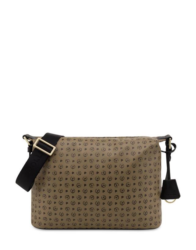 Pollini Borsa A Spalla Heritage Soft Touch Taupe/nero Promozione