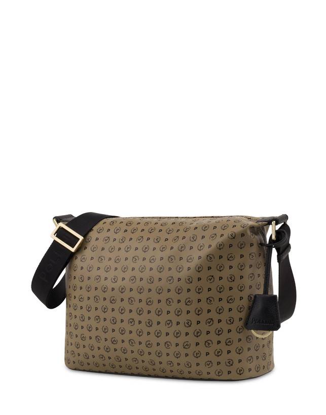 Pollini Borsa A Spalla Heritage Soft Touch Taupe/nero Promozione