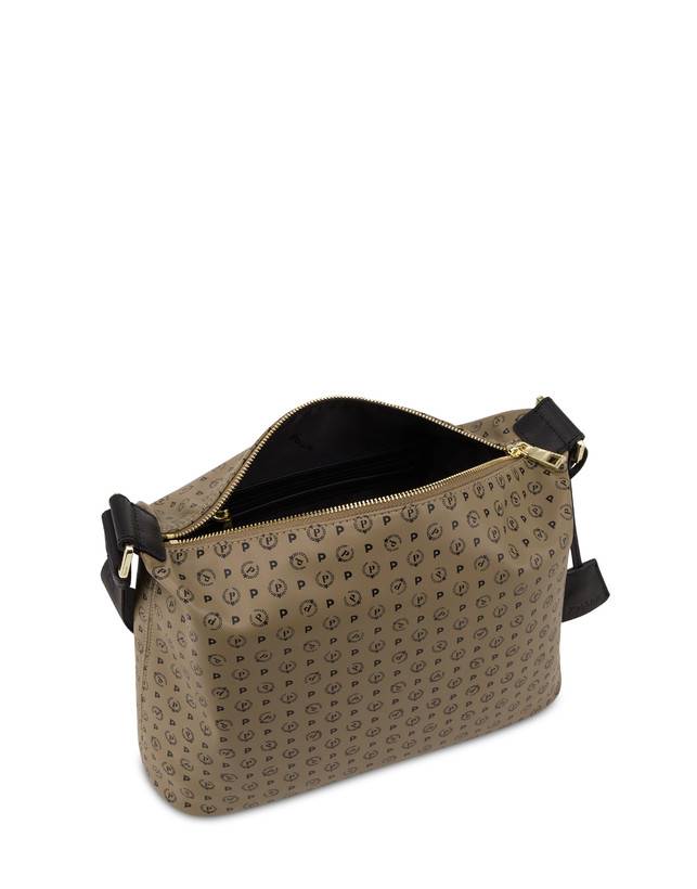 Pollini Borsa A Spalla Heritage Soft Touch Taupe/nero Promozione