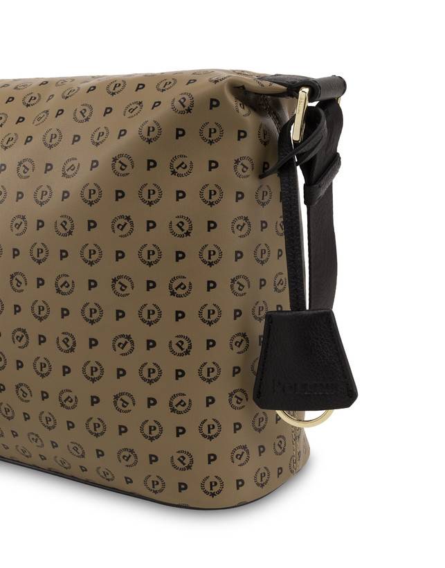 Pollini Borsa A Spalla Heritage Soft Touch Taupe/nero Promozione