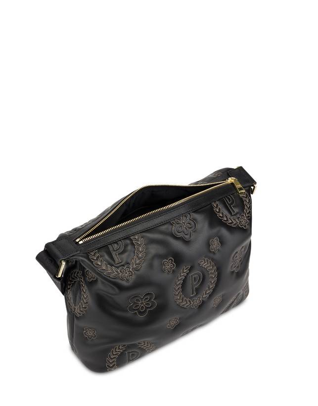 Pollini Borsa A Spalla Puffy Heritage Nero/nero/nero Spedizione Gratuita