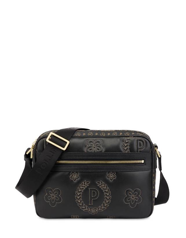 Pollini Borsa A Tracolla Puffy Heritage Nero/nero/nero Qualità Garantita