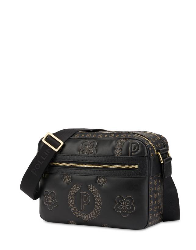 Pollini Borsa A Tracolla Puffy Heritage Nero/nero/nero Qualità Garantita