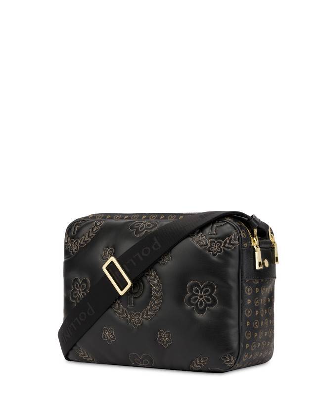 Pollini Borsa A Tracolla Puffy Heritage Nero/nero/nero Qualità Garantita
