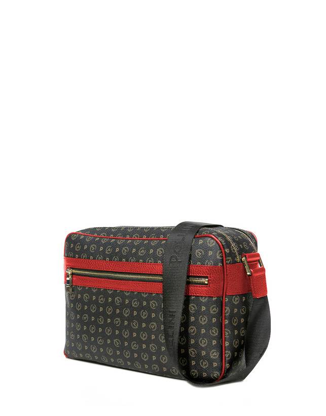 Pollini Borsa A Spalla Heritage Logo Classic Nero/lacca Consegna Veloce