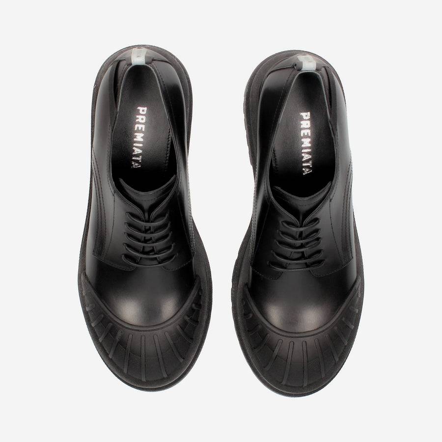 Premiata Scarpe stringate M6565A in pelle spazzolata Saldi Di Fabbrica
