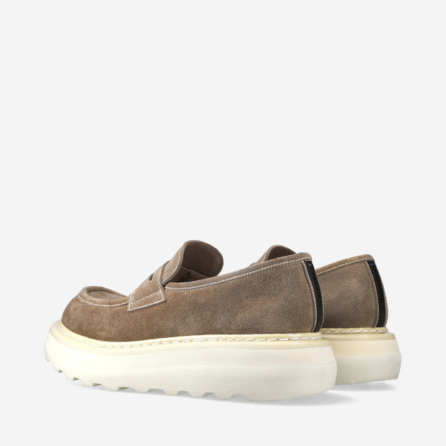 Premiata Mocassini Over Cal 32161A in camoscio Shopping Online