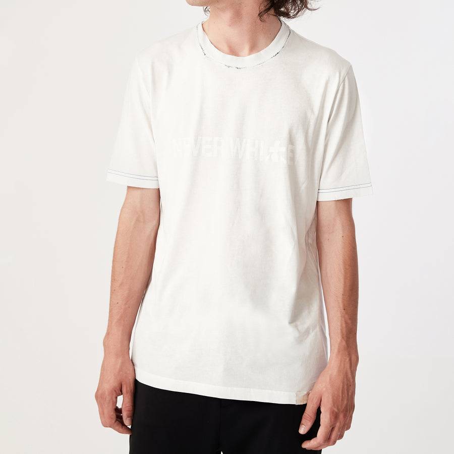 Premiata T-shirt PR364203 Never White in cotone Offerta natalizia