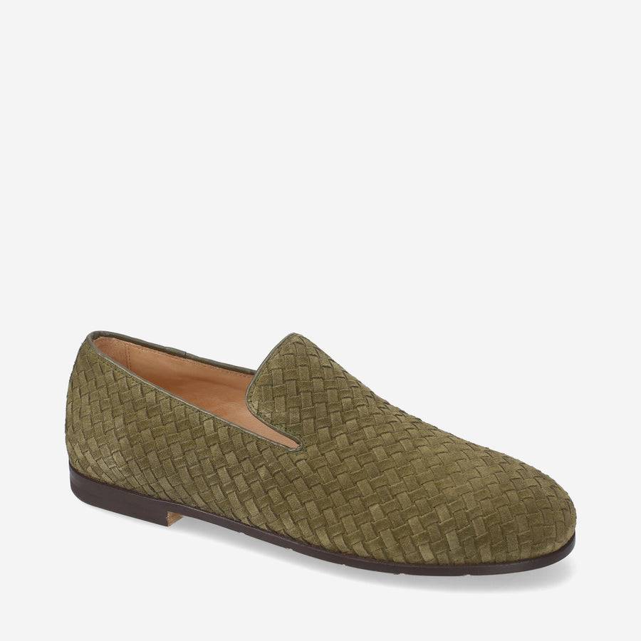 Premiata Slip-on Arden 32154G in camoscio intrecciato Grande vendita