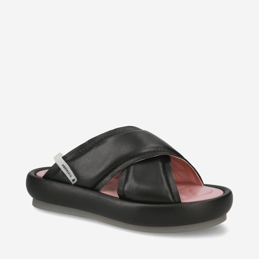 Premiata Sandali soft M6726A con zeppa in nappa imbottita Spedizione Gratuita