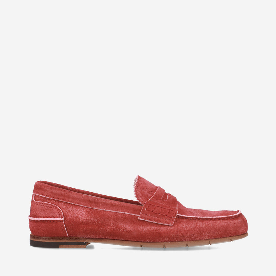 Premiata Mocassini M6780B in suede cardinale