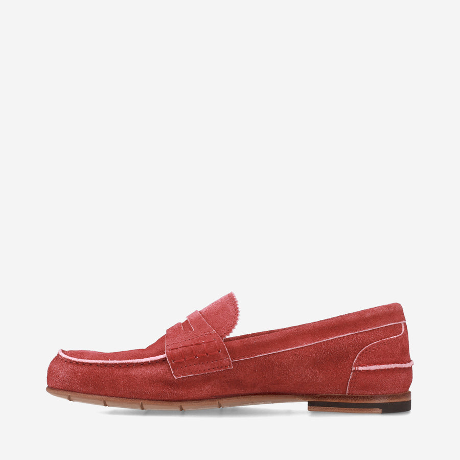Premiata Mocassini M6780B in suede cardinale Offerta